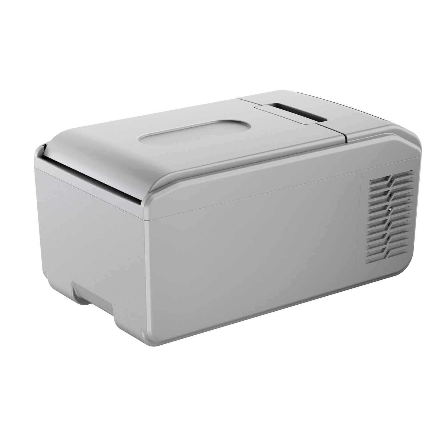LHRIVER 16QT(15L) Dual-Power Car Refrigerator -4°F~68°F, 12V/24V DC & 100-240V AC Portable Freezer/Cooler w/Smart LCD & Battery Protect – Compact Fridge for RV, Camping, Travel
