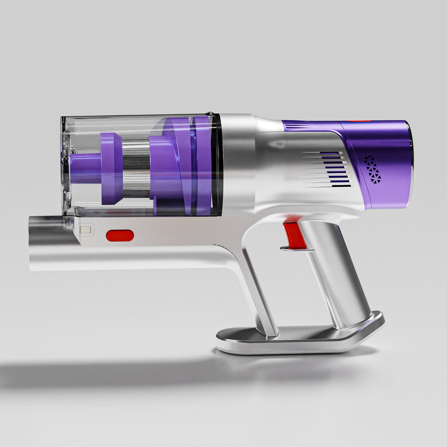 KISSAIR Clean & Empty Cordless Stick Vacuum – Lightweight Cordless with HEPA Filter, Portable, Rechargeable, Auto-Empty System, Stick Vacuum for Pet Hair, Carpets & Hardfloor, Purple