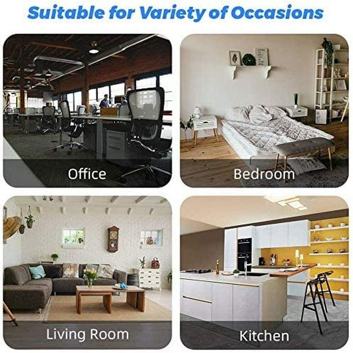 KISSAIR Tower Fan Portable Floor Fans 85°Oscillating Fan 12H Timer Remote Control Standing Bladeless Electric 3 Speeds Wind 3 Modes Bedroom Office(35 inch, White)