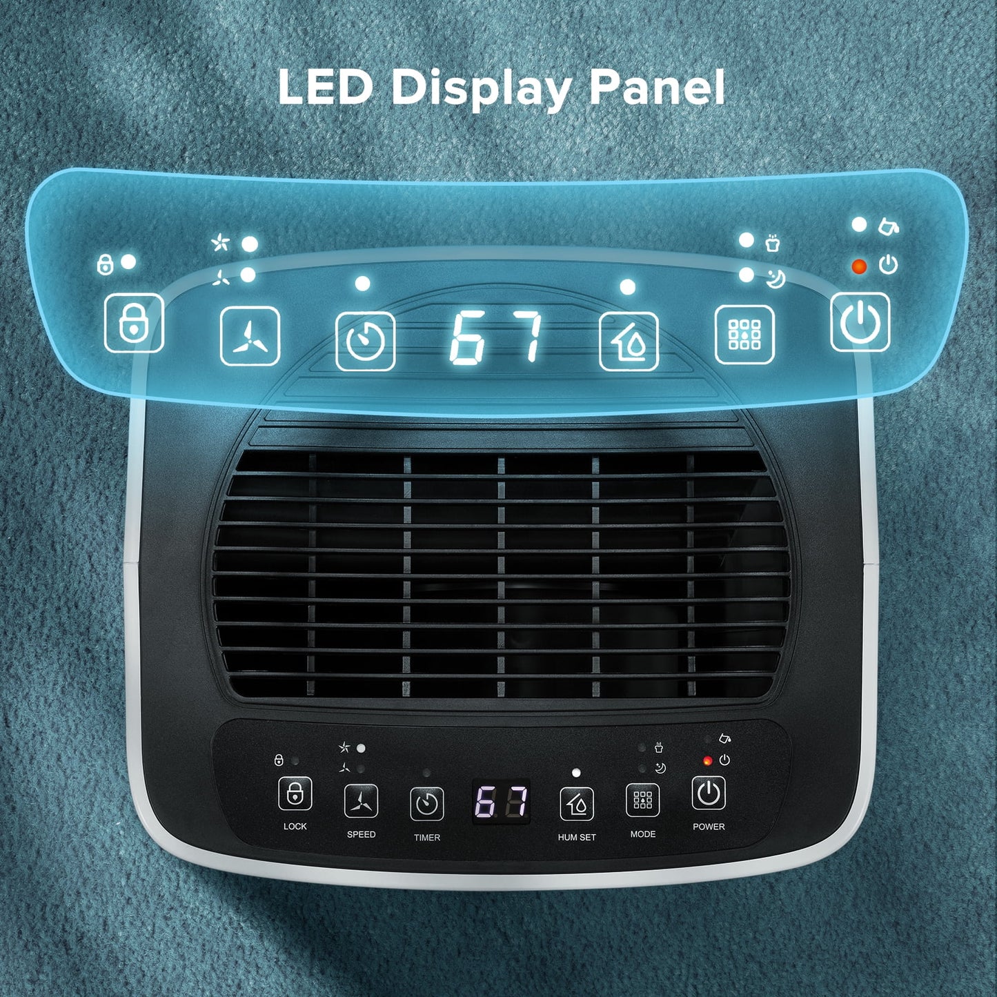 KISSAIR 9 Pints Dehumidifier, 1000 Sq. Ft Coverage Area with 24H Timer, Timer Continuous & Dry Mode, Portable Dehumidifier for Basement/Bathroom/Laundry Room