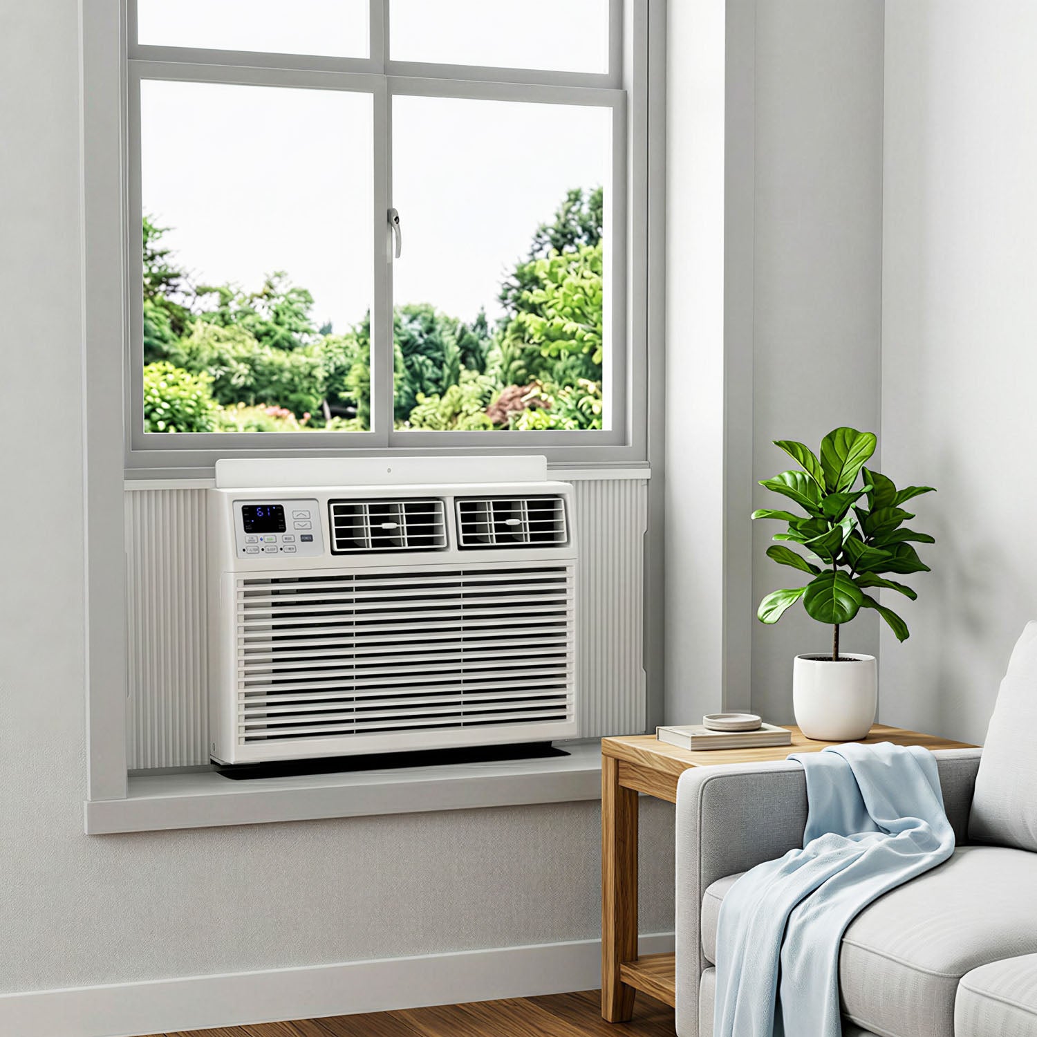 10000BTU Window Air Conditioner Cools up to 450 Sq. ft with 6 Modes
