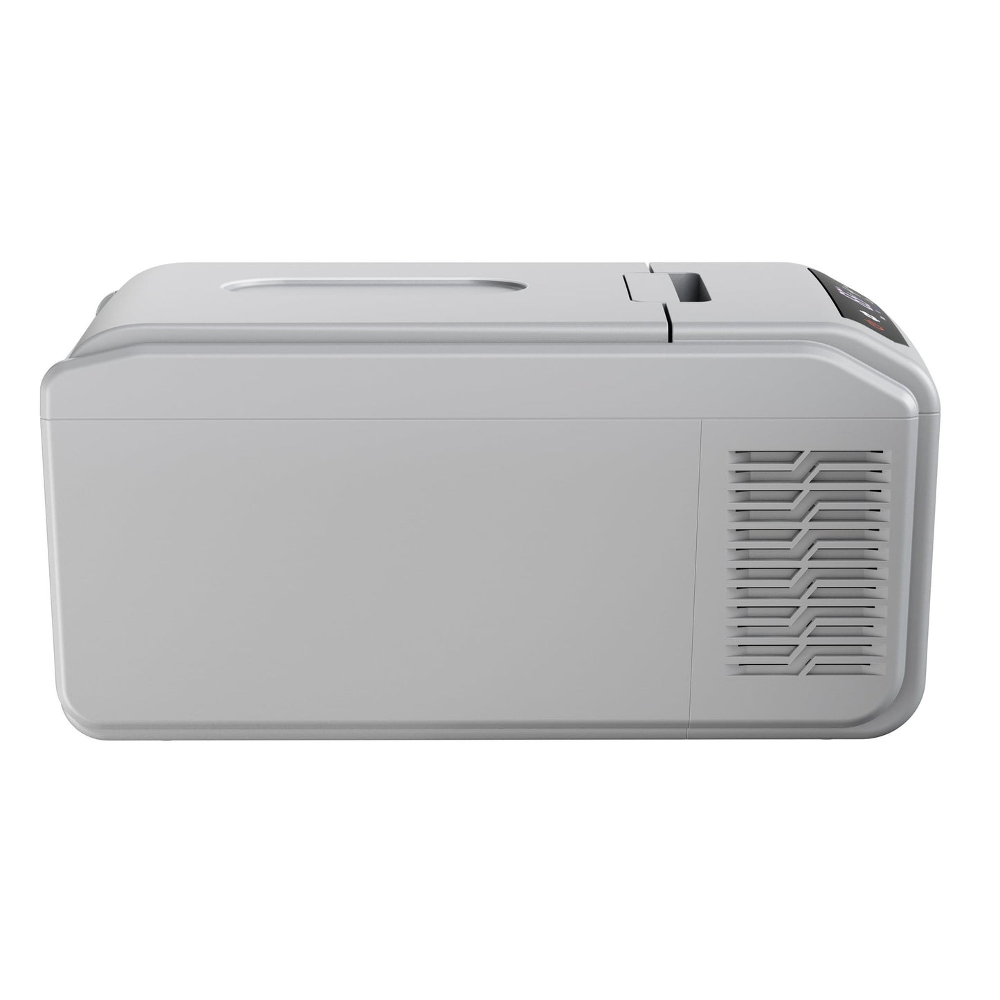 LHRIVER 16QT(15L) Dual-Power Car Refrigerator -4°F~68°F, 12V/24V DC & 100-240V AC Portable Freezer/Cooler w/Smart LCD & Battery Protect – Compact Fridge for RV, Camping, Travel