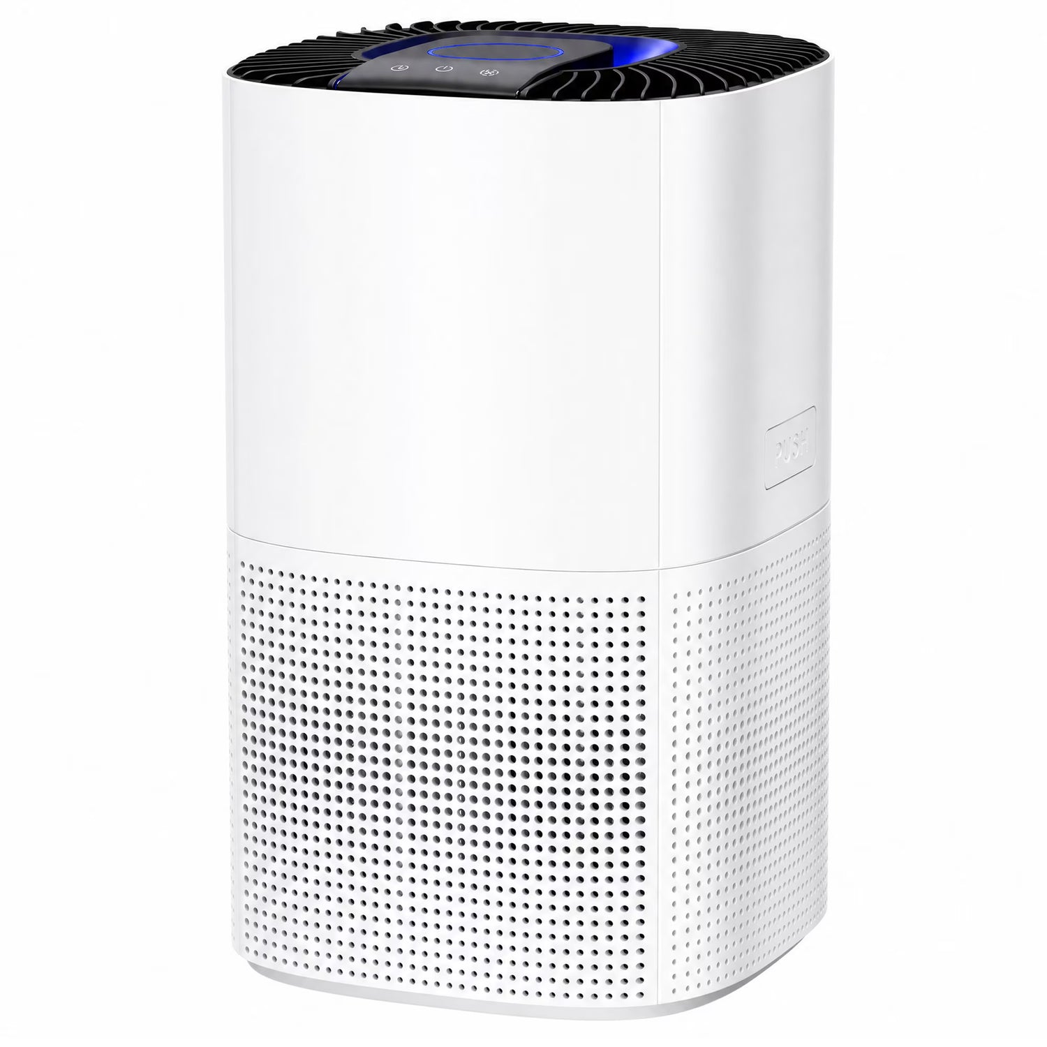 Kissair Air Purifier for Bedroom, H13 True HEPA Filter, CADR 140 m³/h, Quiet Sleep Mode, TVOC Sensor & Touchscreen, 3 Fan Speeds, Timer, Compact Air Cleaner for Home, Office