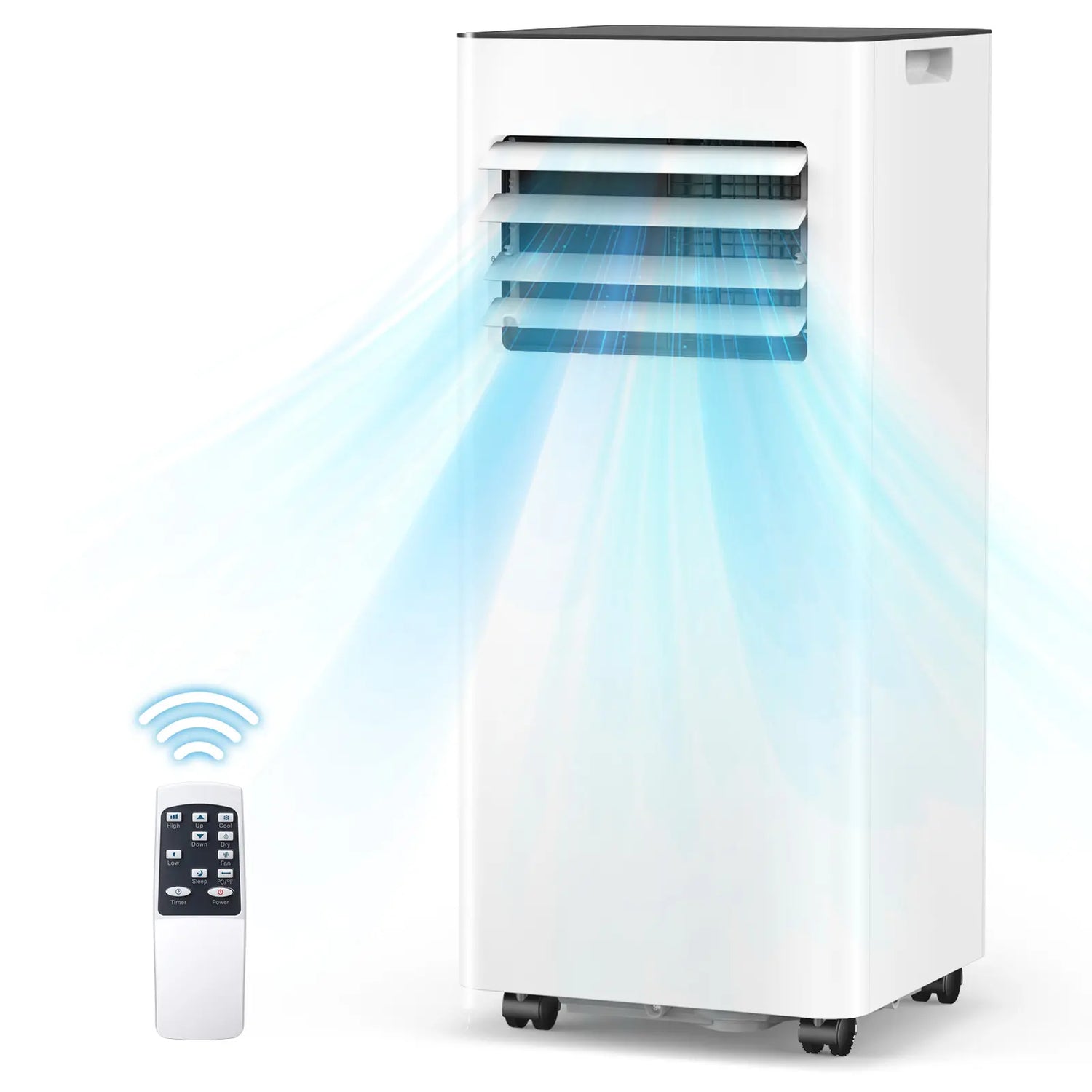 8000/10000 BTU Portable Air Conditioner 3-in-1 Modes with LED Display Auto Shutoff A4216B