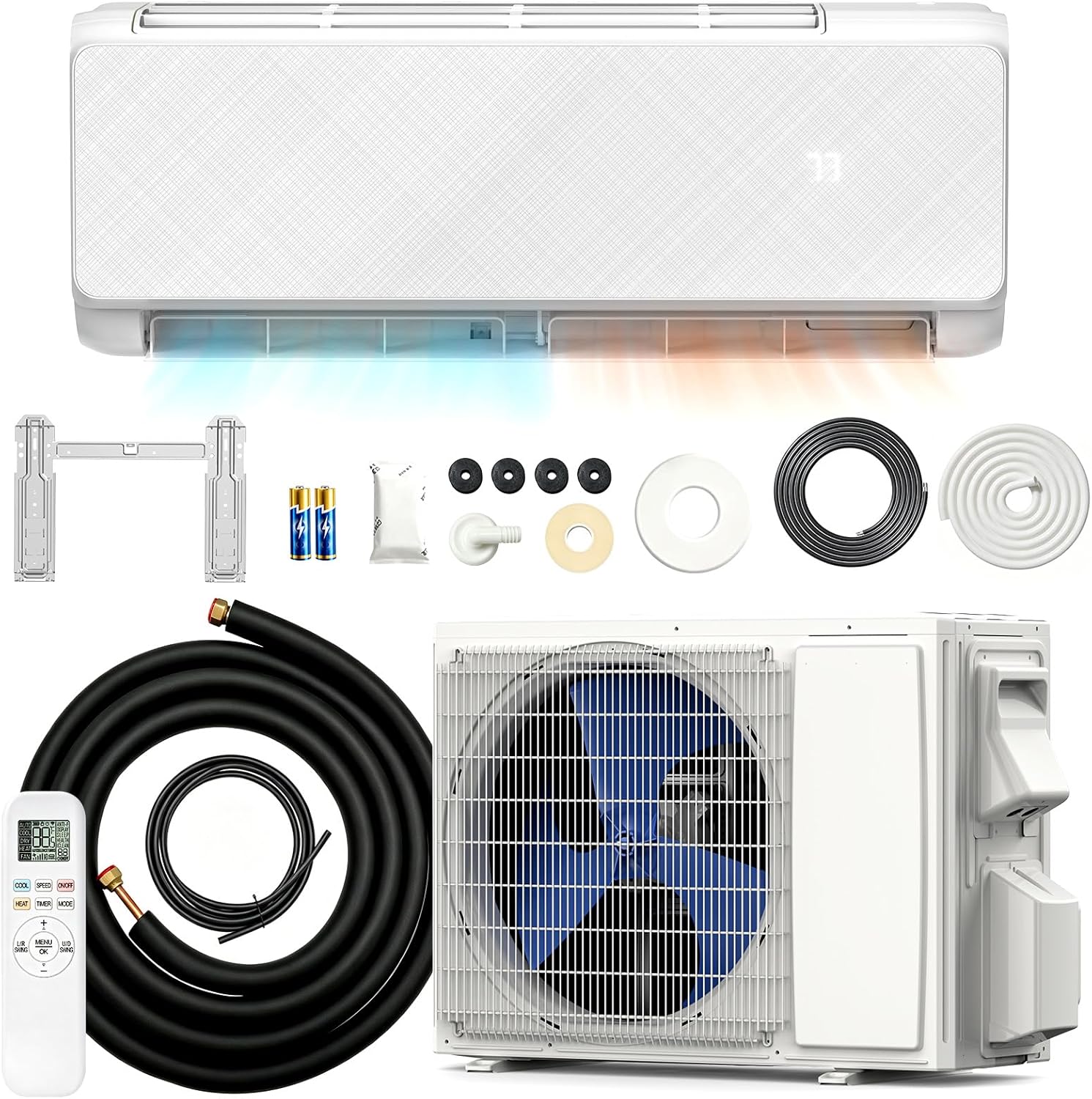Mini Split Air Conditioner Heat Pump, 19 SEER2 Inverter System, WiFi Alexa Voice Control SE7203SP