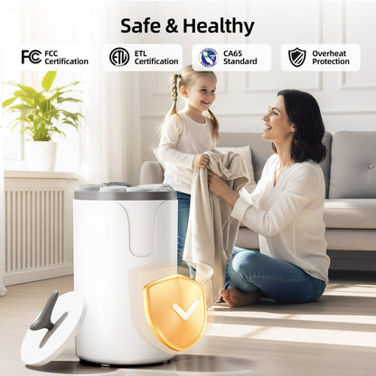 KISSAIR Towel Warmer, 20L Electric Hot Towel Warmer Bucket with 2 Heating Modes, Adjustable Timer, LED Display, Fragrance Holder