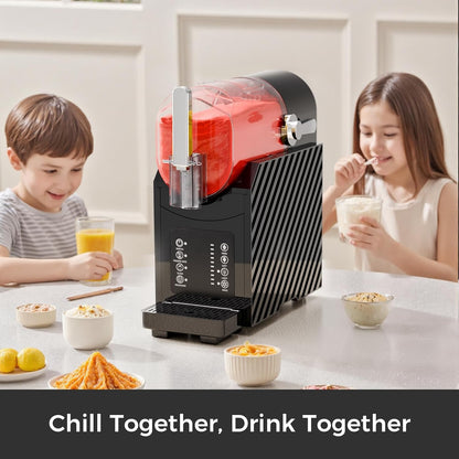 Slushie Machine for Home, Slushy Machine with 3 Preset Modes Frozen Juice Slush Milkshake, No Ice Needed, Adjustable Hardness, Self-Cleaning Function, Safety Protection, Frozen Drink Maker