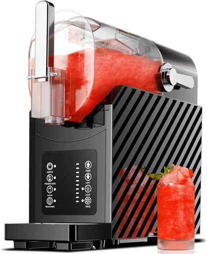 Slushie Machine for Home, Slushy Machine with 3 Preset Modes Frozen Juice Slush Milkshake, No Ice Needed, Adjustable Hardness, Self-Cleaning Function, Safety Protection, Frozen Drink Maker