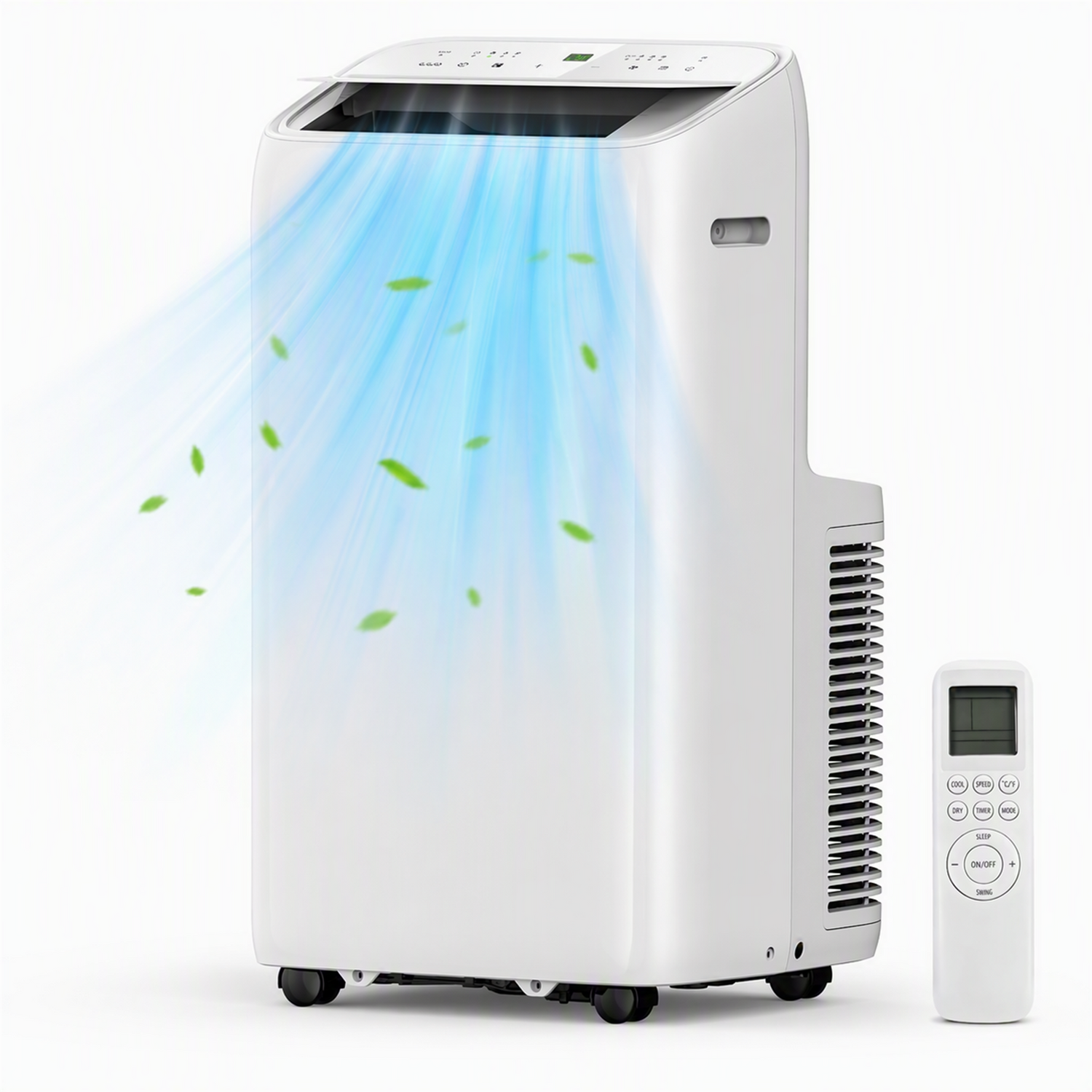 14,000 BTU Inverter Portable Air Conditioner, 6-In-1 with Dual Motor and Drainage-Free Cooling AC7290
