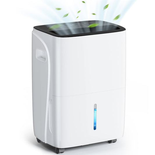 KISSAIR 35 Pints Dehumidifier, 3500 Sq. Ft Coverage Area with 1.06 gal Water Tank, 24H Timer, 3 Modes, Portable Dehumidifier for Basement/Bathroom/Laundry Room