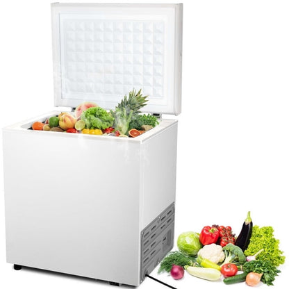 KISSAIR 1.8 Cubic Feet Chest Freezer Free Standing Top open Door Compact Freezer with Adjustable Temperature-White