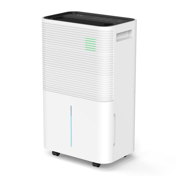 KISSAIR 15 Pints Portable Dehumidifiers, 2100 Sq. ft Coverage Area, Auto Shut off, 24H Timer, 4L Water Tank, Drain Hose, Dehumidifier for Room/Bathroom/Basement