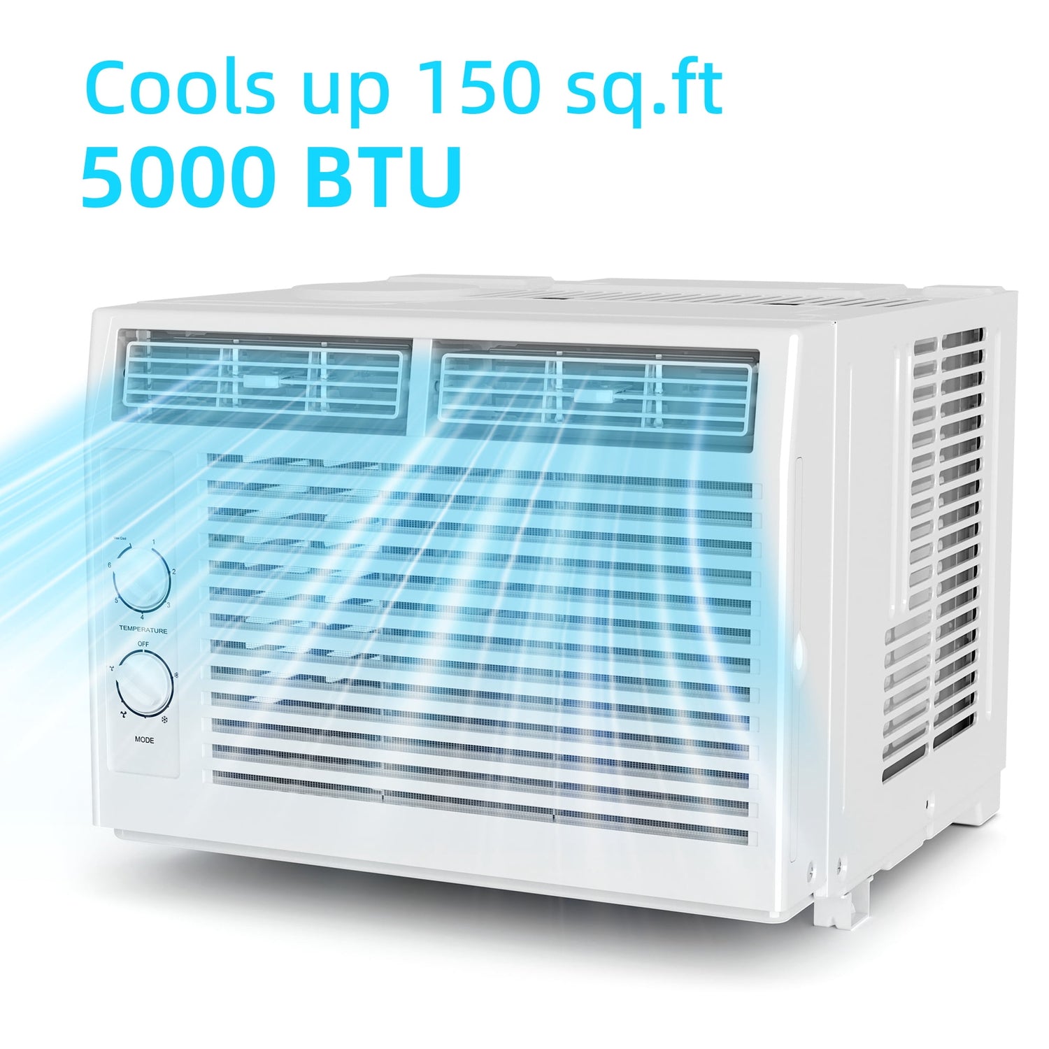 KISSAIR 5000 BTU Window Air Conditioner for Small Rooms AC Unit Air Conditioner Cools Up to 150 sq.ft