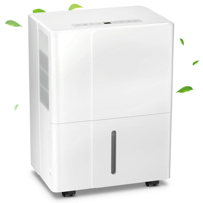 KISSAIR 55 Pint Dehumidifier 1500 Sq.Ft Room, , 24H Timer, Filter Clean, Portable Design with Handle, for Basement/Bedroom/Bathroom