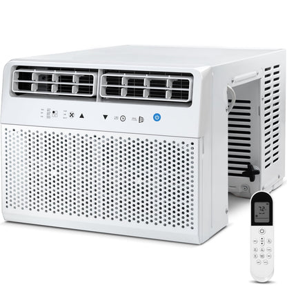 KISSAIR8100 BTU (10000 BTU ASHRAE) 115 Volt U-Shape Window Air Conditioner with Remote Control, 6 Modes and 3 Fan Modes, 24 Hour Timer, 350 Sq.Ft
