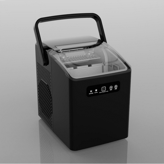 KISSAIR Countertop Ice Maker, Self-Cleaning Portable Ice Maker Machine w/  Handle