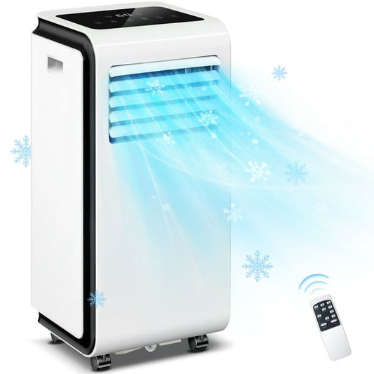 KISSAIR Portable Air Conditioner 5,000 BTU (8,000 BTU ASHARE) Dehumidifier, Fan, Sleep Mode, 4 in 1 AC with 24-Hour Timer