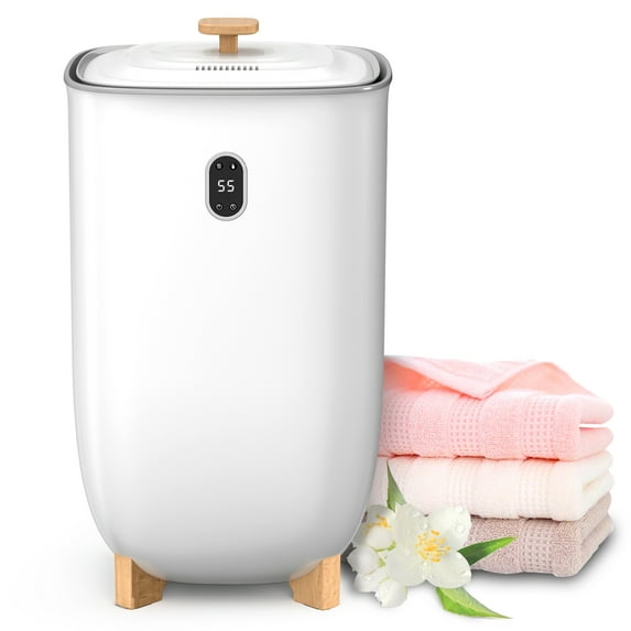 KISSAIR Towel Warmer, 40L Electric Hot Towel Warmer Bucket with 2 Heating Modes, Adjustable Timer, LED Display, Fragrance Holder