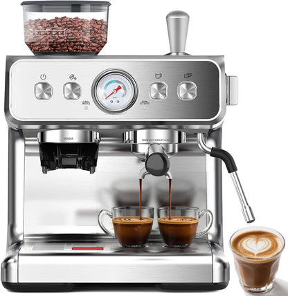 KISSAIR Semi-Automatic Espresso Machine with Grinder