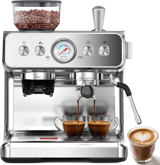 KISSAIR Semi-Automatic Espresso Machine with Grinder
