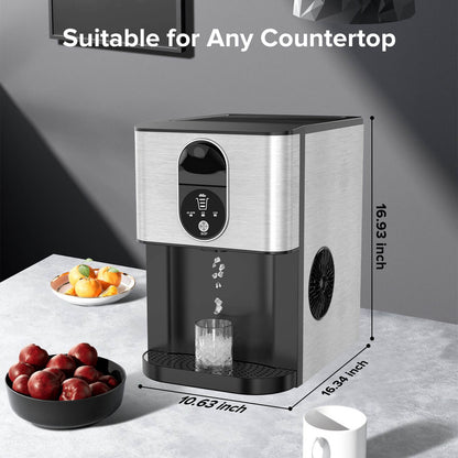 KISSAIR 44 Lbs/24H Nugget Ice Maker Countertop Dispenser