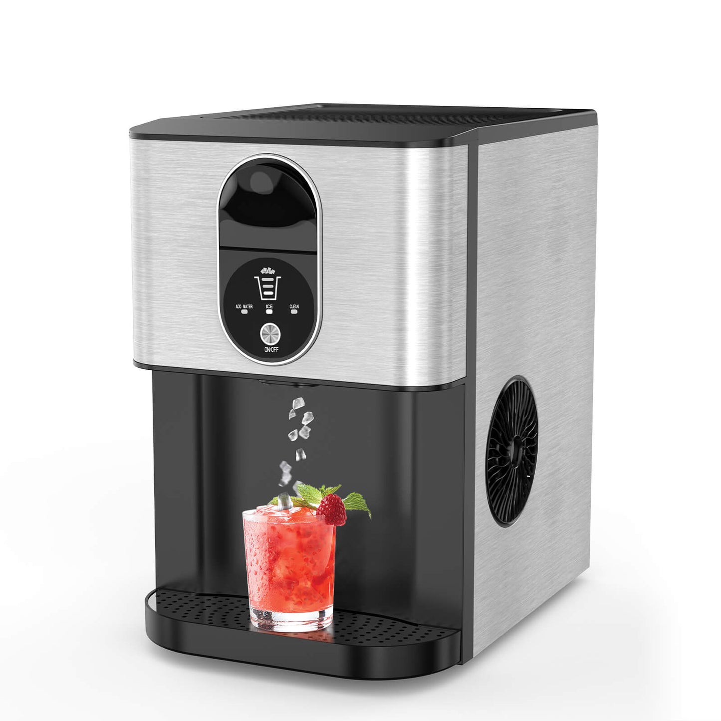 KISSAIR 44 Lbs/24H Nugget Ice Maker Countertop Dispenser