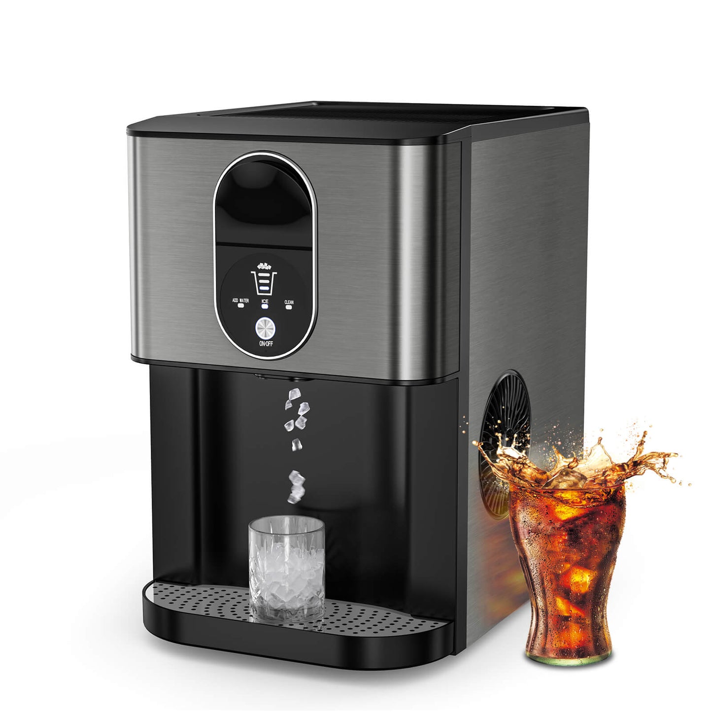 KISSAIR 44 Lbs/24H Nugget Ice Maker Countertop Dispenser