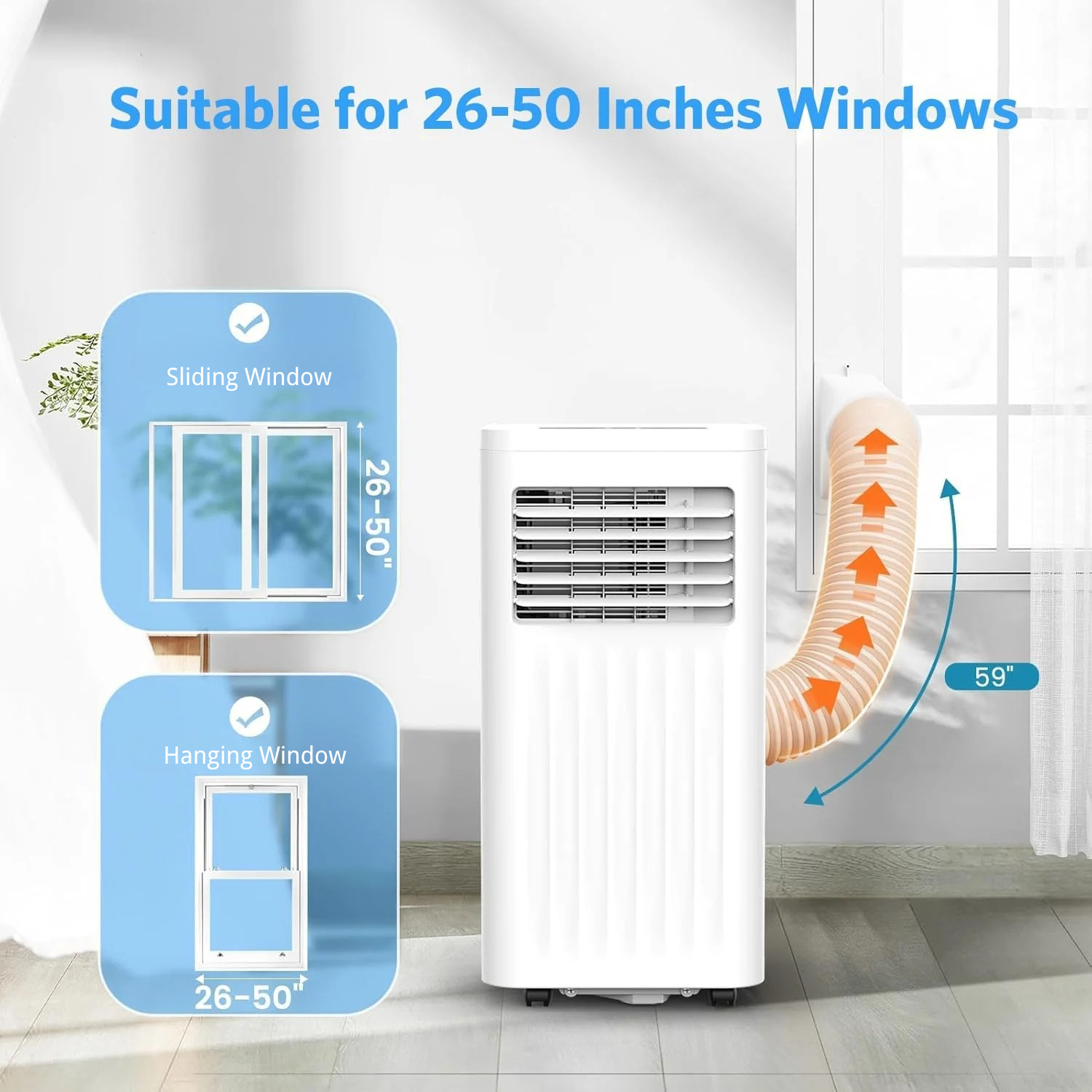 8000/10000 BTUs Portable Air Conditioners with Remote Control A5412