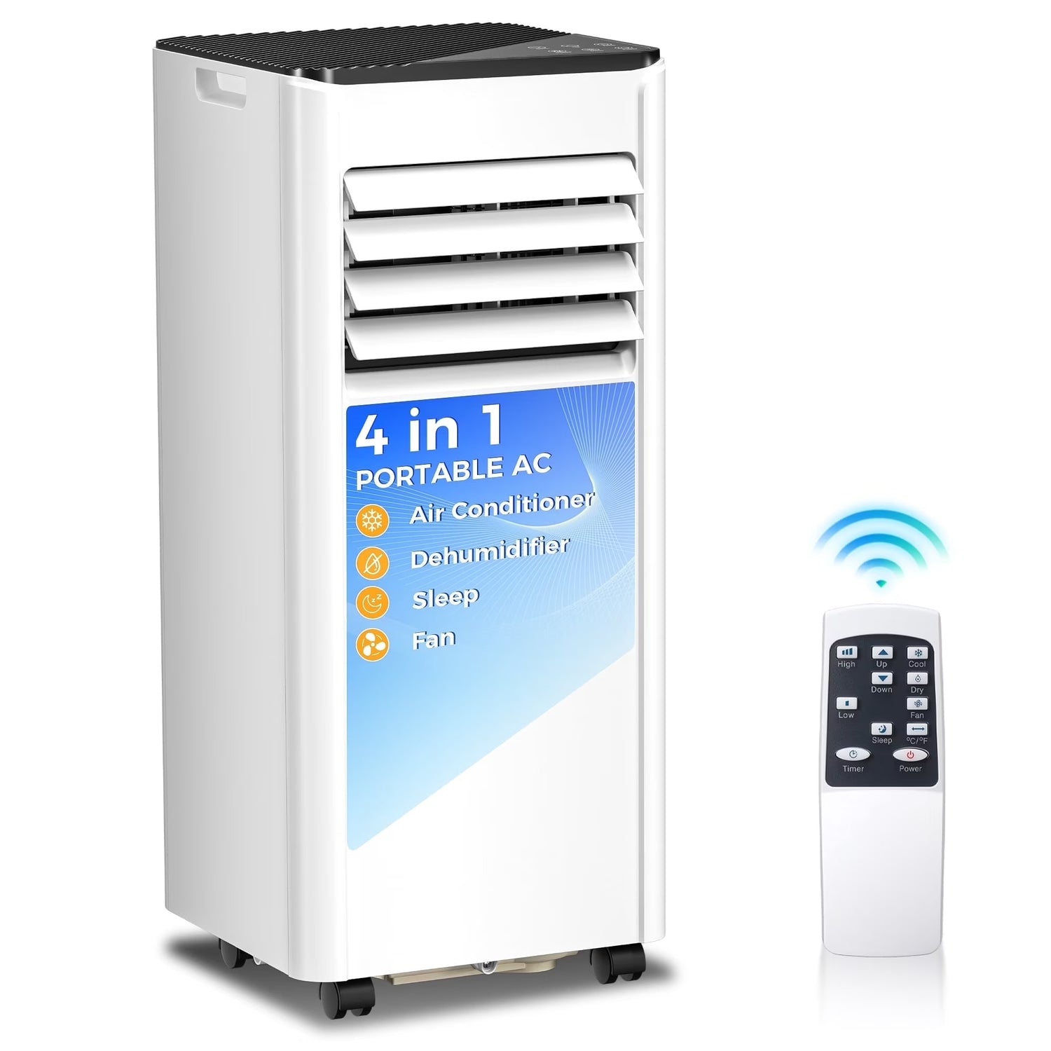 8000 BTU Portable Air Conditioner Cools up to 350 Sq. Ft.